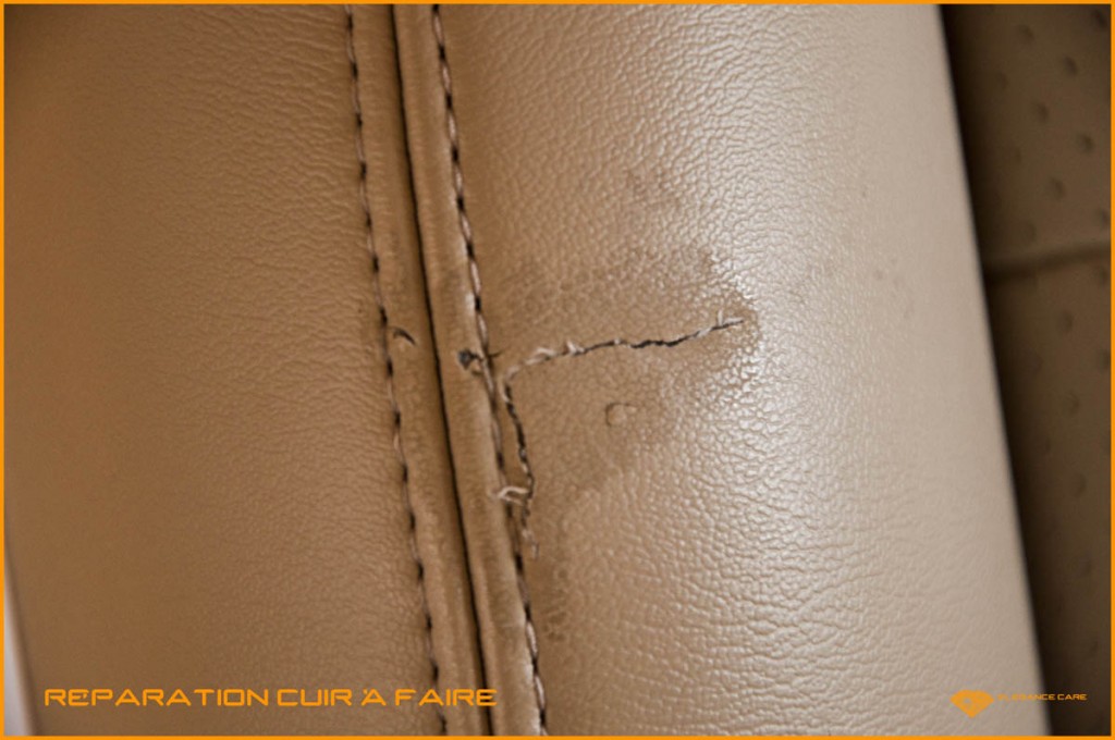 27 cuir avant réparation